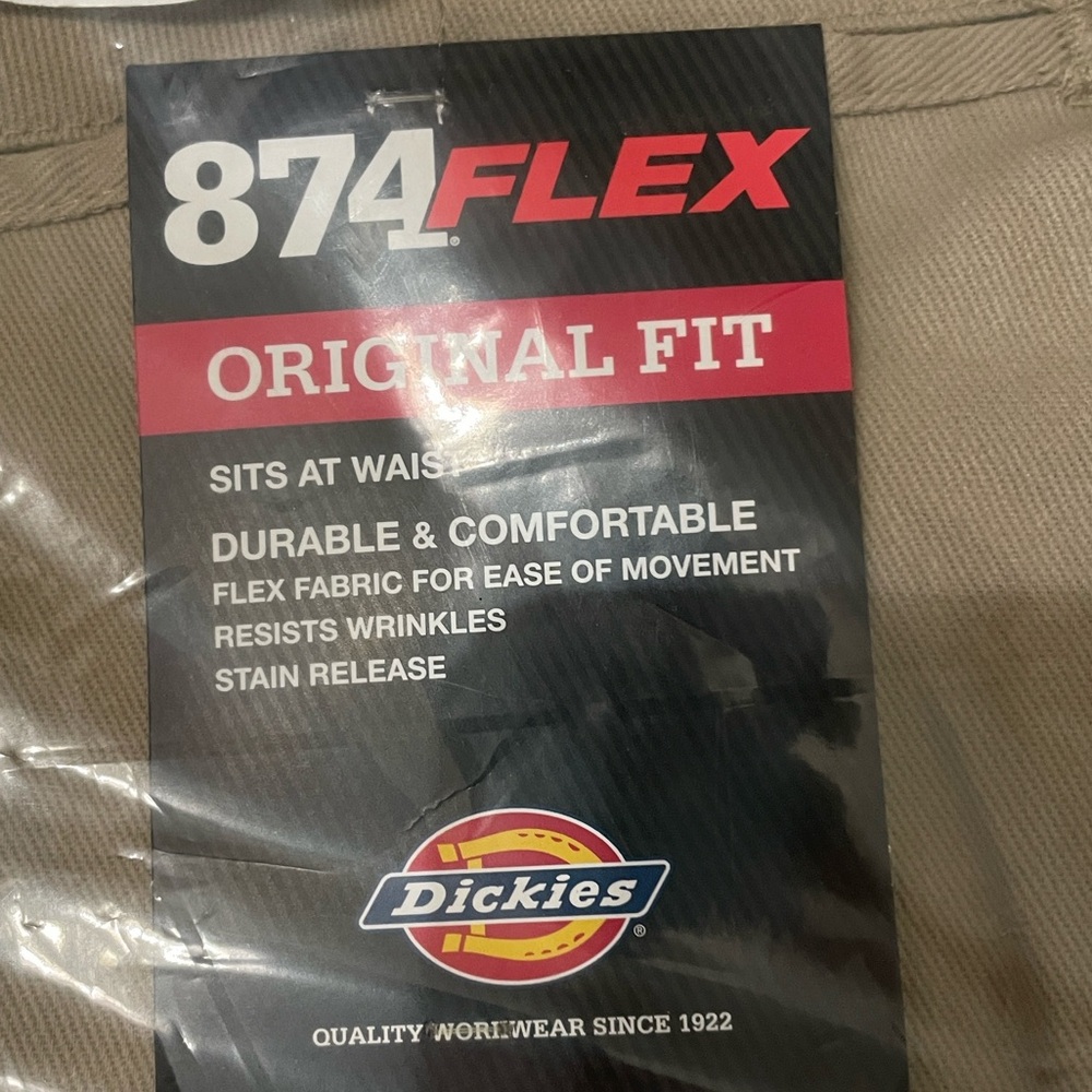 Dickies  46”X 32” 874 Flex Original Fit Work Pants - Khaki Desert Sand - Picture 7 of 11